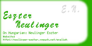 eszter neulinger business card